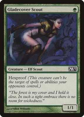 Gladecover Scout card from Magic 2012 (M12)