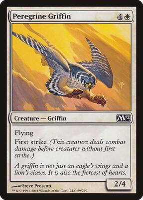 Peregrine Griffin card from Magic 2012 (M12)