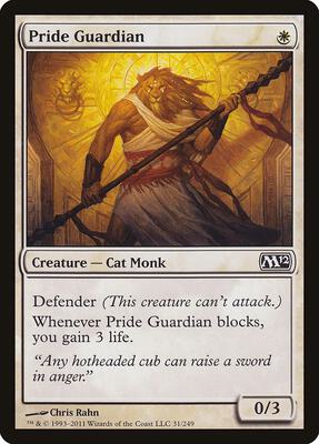 Pride Guardian card from Magic 2012 (M12)