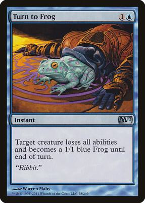 Turn to Frog card from Magic 2012 (M12)