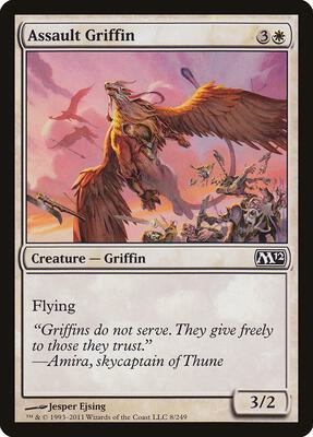 Assault Griffin card from Magic 2012 (M12)