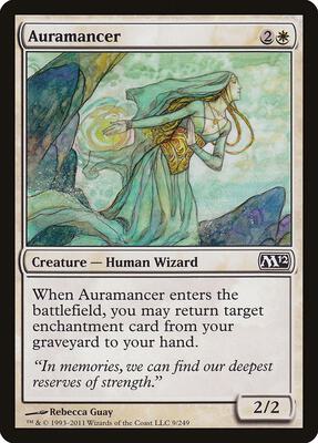 Auramancer card from Magic 2012 (M12)