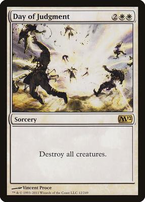 Day of Judgment card from Magic 2012 (M12)