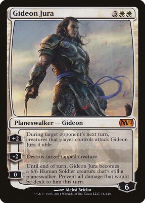 Gideon Jura card from Magic 2012 (M12)