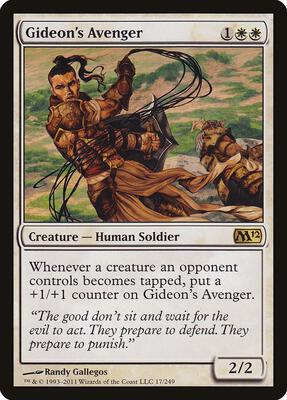 Gideon's Avenger card from Magic 2012 (M12)
