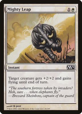 Mighty Leap card from Magic 2012 (M12)