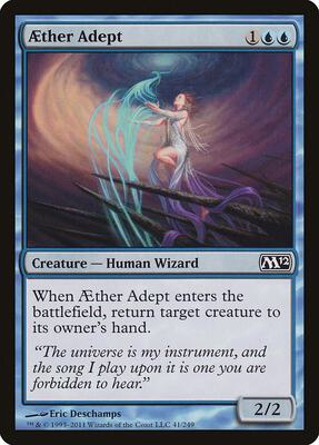 Aether Adept card from Magic 2012 (M12)