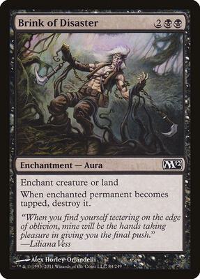Brink of Disaster card from Magic 2012 (M12)