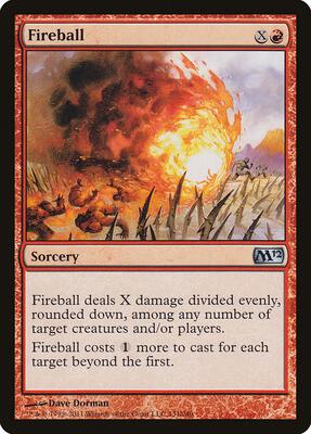 Fireball card from Magic 2012 (M12)
