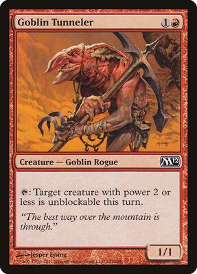 Goblin Tunneler card from Magic 2012 (M12)