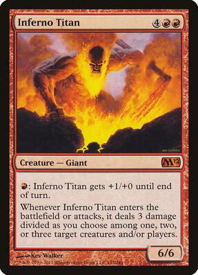Inferno Titan card from Magic 2012 (M12)