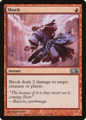 Shock card from Magic 2012 (M12)