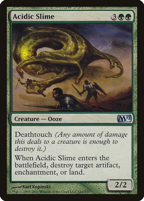 Acidic Slime card from Magic 2012 (M12)