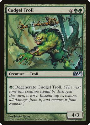 Cudgel Troll card from Magic 2012 (M12)