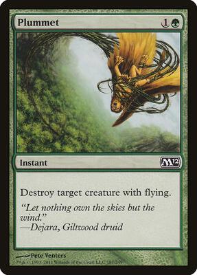 Plummet card from Magic 2012 (M12)