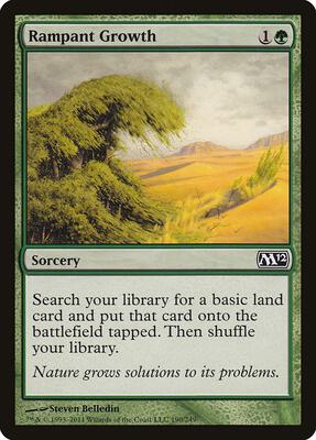 Rampant Growth card from Magic 2012 (M12)