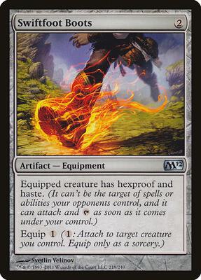 Swiftfoot Boots card from Magic 2012 (M12)