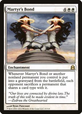 Martyr's Bond card from Commander