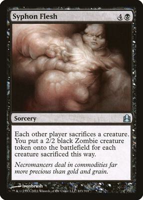 Syphon Flesh card from Commander