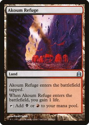 Akoum Refuge card from Commander