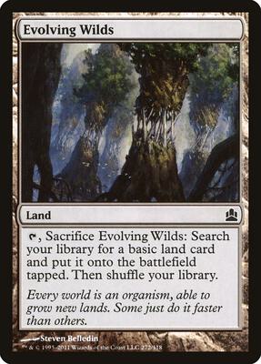 Evolving Wilds card from Commander
