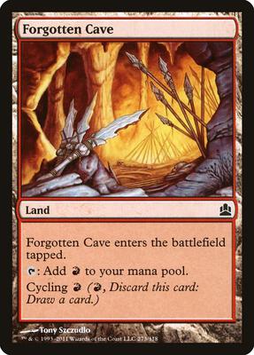Forgotten Cave card from Commander