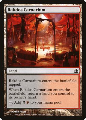 Rakdos Carnarium card from Commander