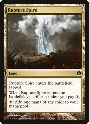 Rupture Spire card from Commander