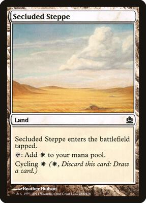 Secluded Steppe card from Commander