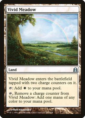 Vivid Meadow card from Commander