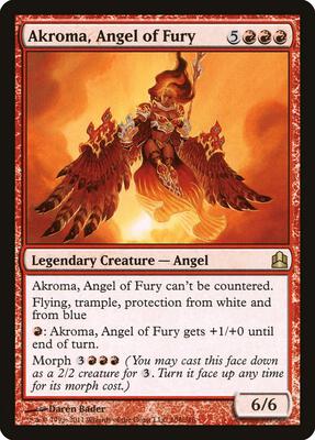 Akroma, Angel of Fury card from Commander