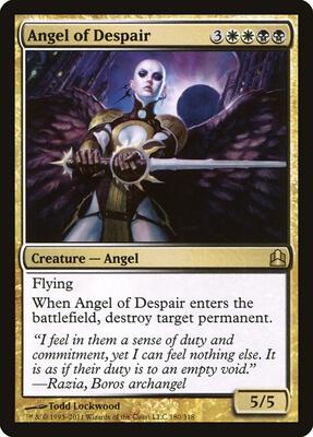 Angel of Despair card from Commander