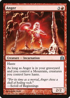 Anger card from Commander
