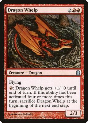 Dragon Whelp card from Commander