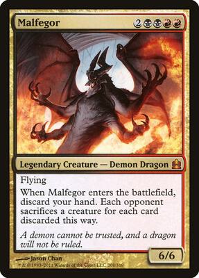 Malfegor card from Commander