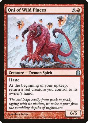 Oni of Wild Places card from Commander