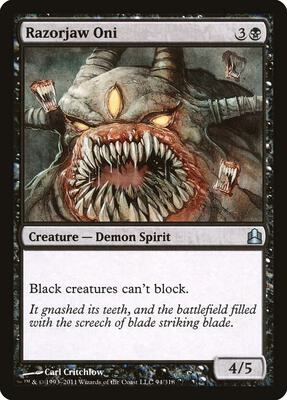 Razorjaw Oni card from Commander
