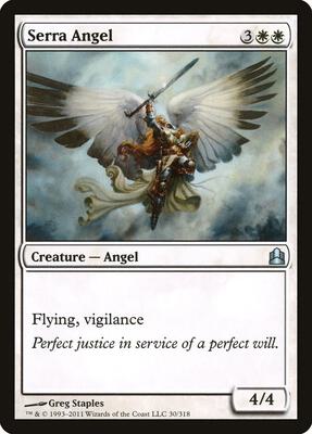 Serra Angel card from Commander