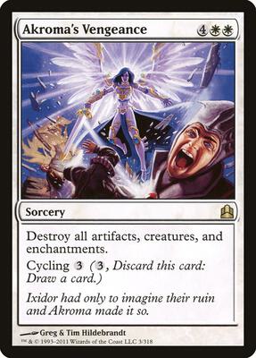 Akroma's Vengeance card from Commander