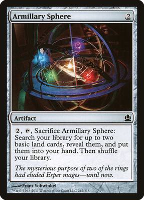Armillary Sphere card from Commander