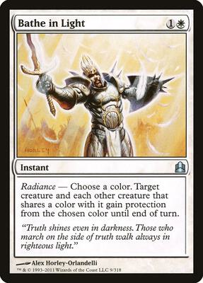 Bathe in Light card from Commander