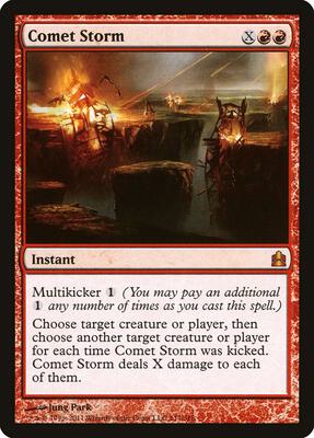 Comet Storm card from Commander