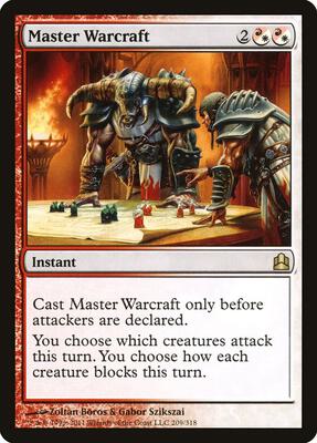 Master Warcraft card from Commander