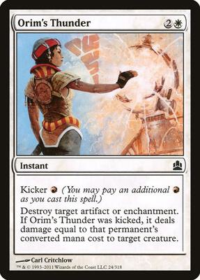 Orim's Thunder card from Commander