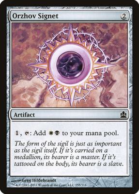 Orzhov Signet card from Commander