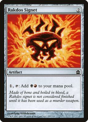 Rakdos Signet card from Commander