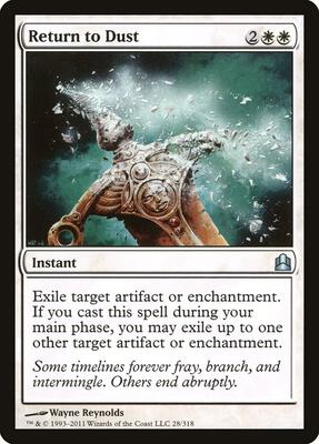 Return to Dust card from Commander