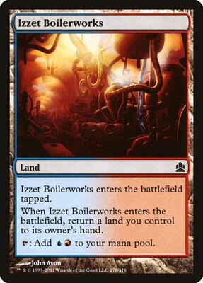 Izzet Boilerworks card from Commander
