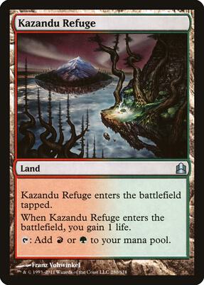 Kazandu Refuge card from Commander