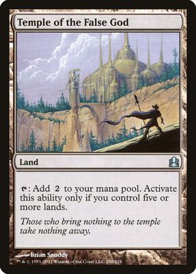 Temple of the False God card from Commander